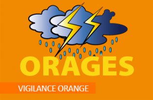Alerte de niveau orange le dimanche 3 juin 2018