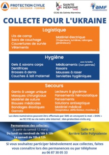 COLLECTE POUR L'UKRAINE