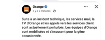 Mercredi 15 mars 2023 - PANNE SUR LE RESEAU ORANGE