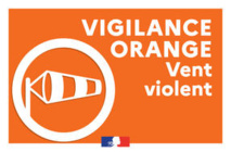 MISE EN VIGILANCE DE NIVEAU ORANGE POUR VENTS VIOLENTS