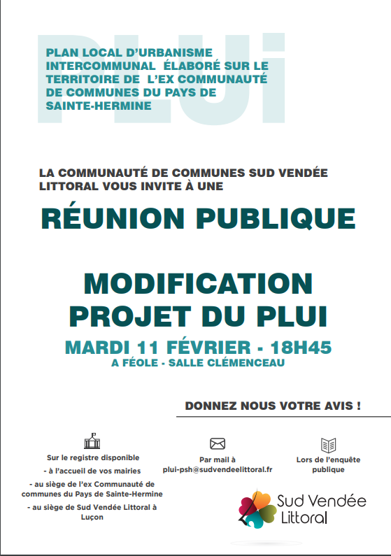 Réunion publique PLUi PSH - 