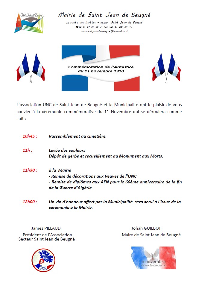 CEREMONIE DU 11 NOVEMBRE