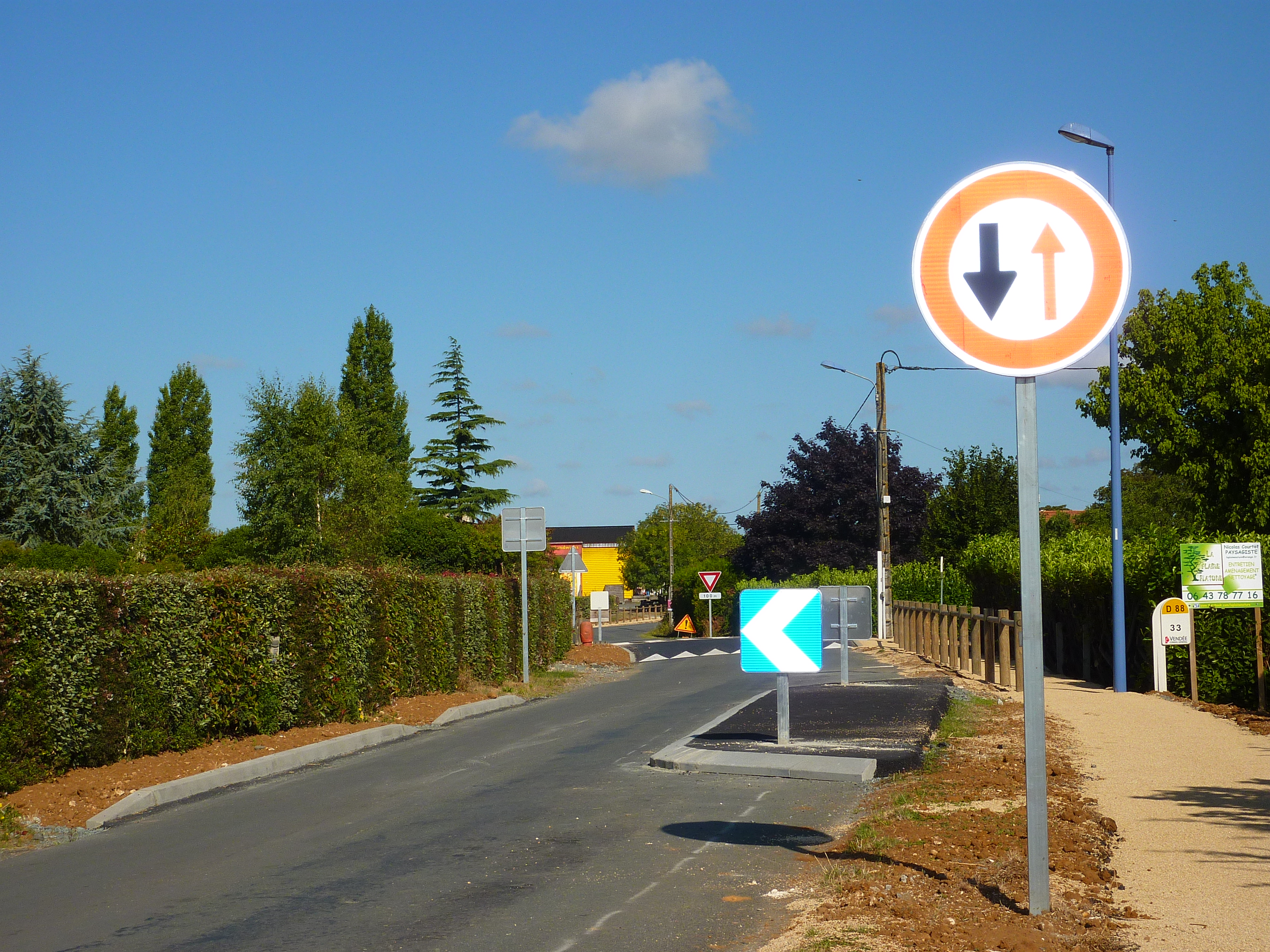 Aménagement de la RD88 route de St Aubin la Plaine