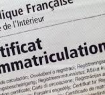 DÉMARCHES POUR UNE CARTE GRISE