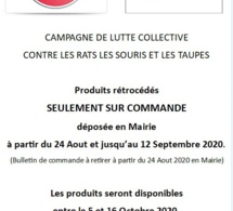 CAMPAGNE DE LUTTE COLLECTIVE CONTRE LES RATS LES SOURIS LES TAUPES