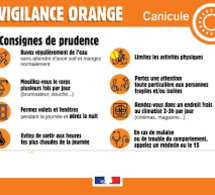 Alerte orange canicule à partir du mardi 22 août 2023